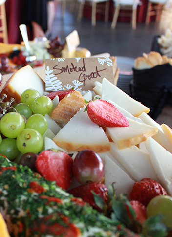 Cheese display photo: gala dinner appetizer display - Northeastern Pennsylvania Catering  - Weddings in PA - Culinary Creations by Metz